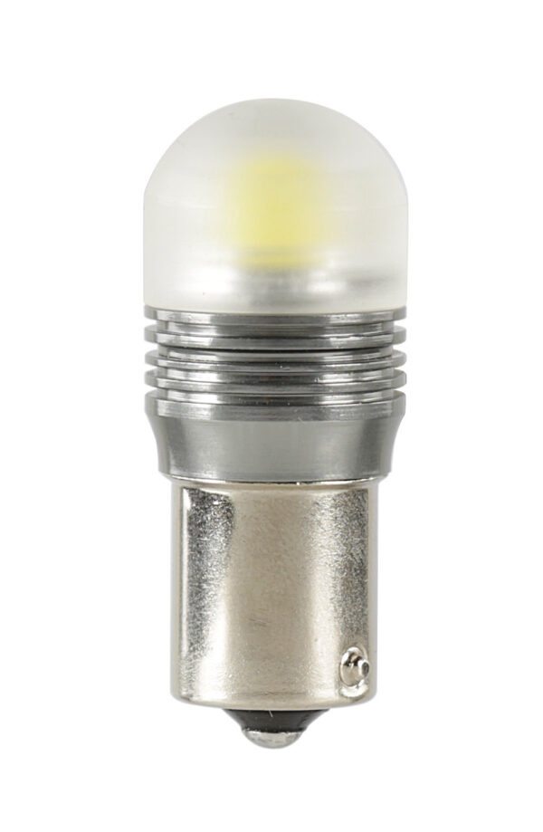 12V Led Series - 1 Super SMD x 1 chip - (P21W) - BA15s - 1 pz  - D/Blister - Bianco - Doppia polarit&agrave;