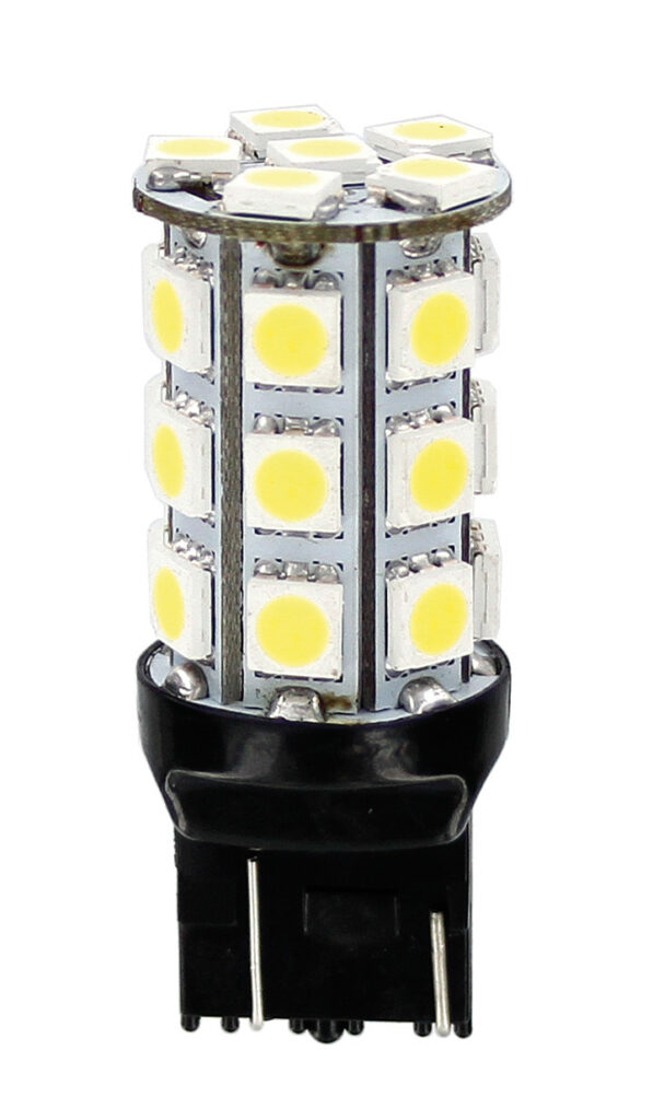 12V Hyper-Led 81 - 27 SMD x 3 chips - (W21/5W) - W3x16q - 1 pz - Scatola - Bianco