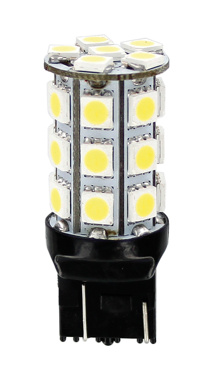 12V Hyper-Led 81 - 27 SMD x 3 chips - (W21/5W) - W3x16q - 1 pz - Scatola - Bianco