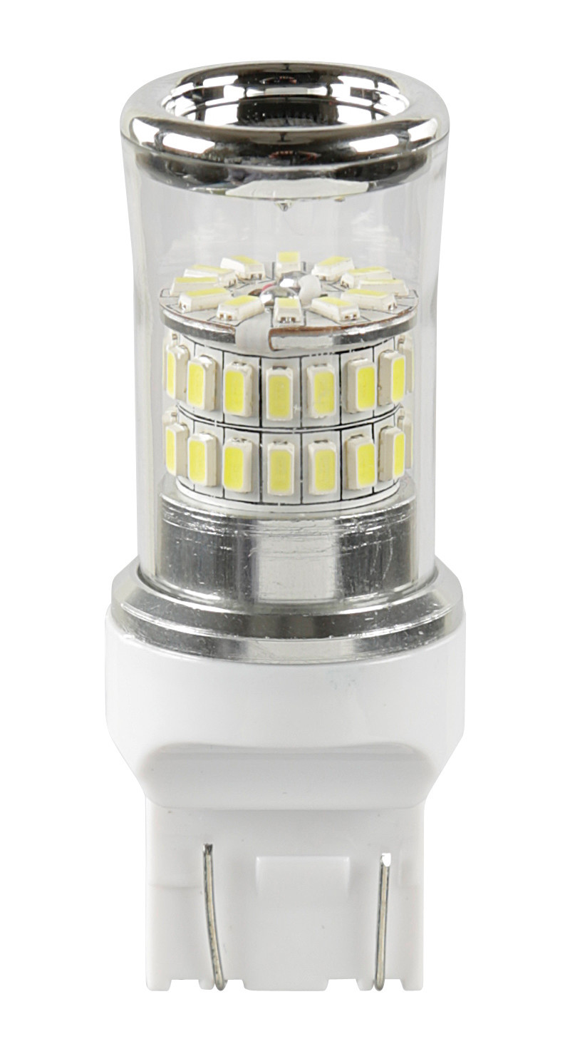 12V Mega-Led 48 - 48 SMD x 1 chip - (W21/5W) - W3x16q - 1 pz - D/Blister - Bianco - Doppia polarità