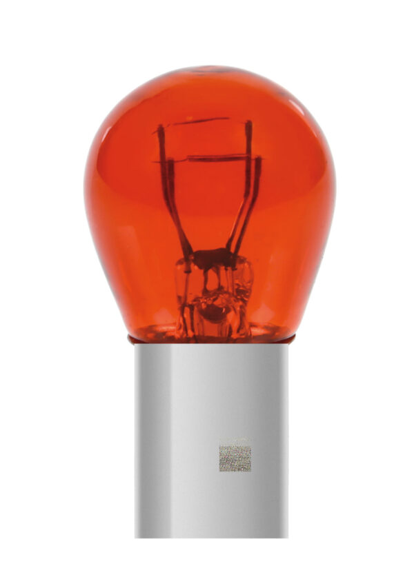 12V Red Dyed Glass, Lampada 2 filamenti - (P21/5W) - 21/5W - BAY15d - 2 pz - Scatola