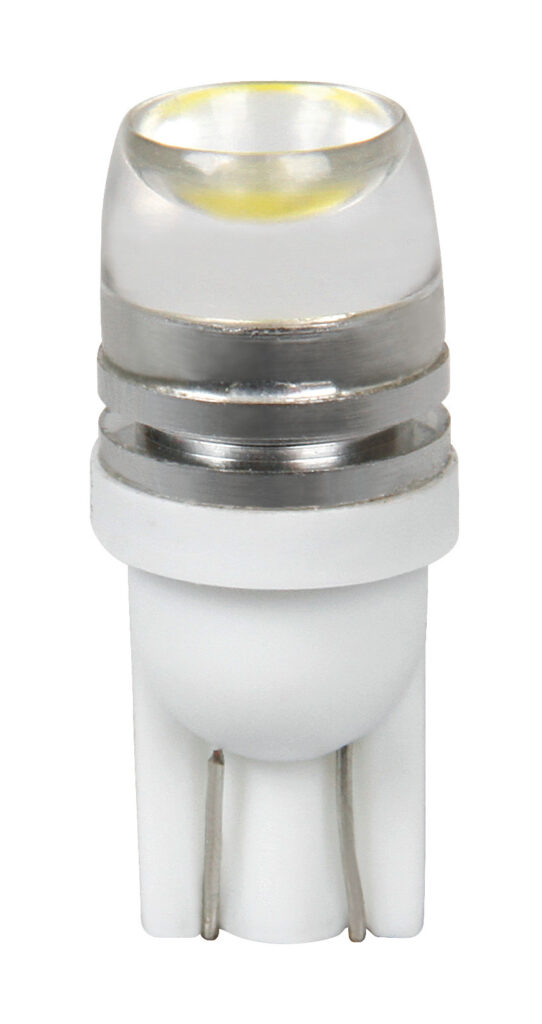 12V Hyper-Led 2 - 1 SMD x 2 chips - (T10) - 1W - W2,1x9,5d - 2 pz  - D/Blister - Rosso - Doppia polarit&agrave;