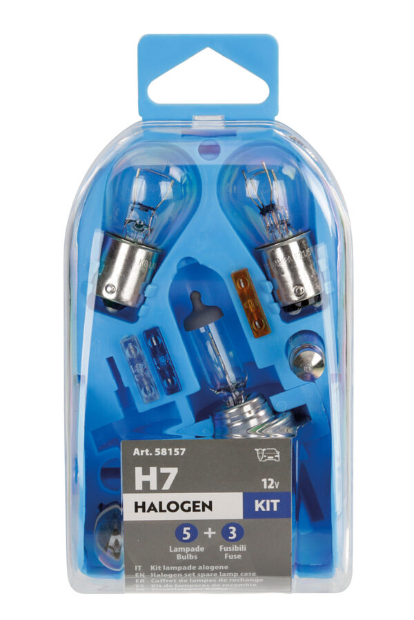 Kit lampade di ricambio 8 pz, alogena H7 - 12V