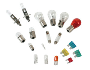 Kit lampade di ricambio 19 pz, alogena 2x H1 - 12V