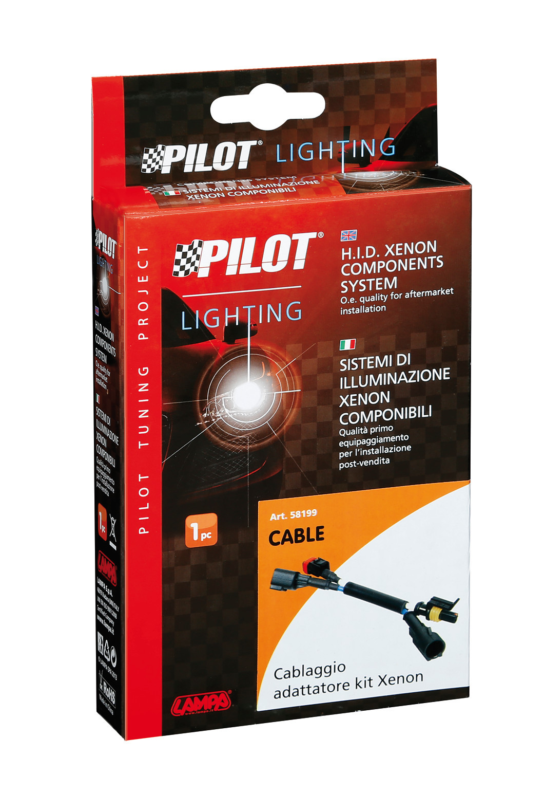 Cablaggio/adattatore kit xenon, 12/24V - immagine 2