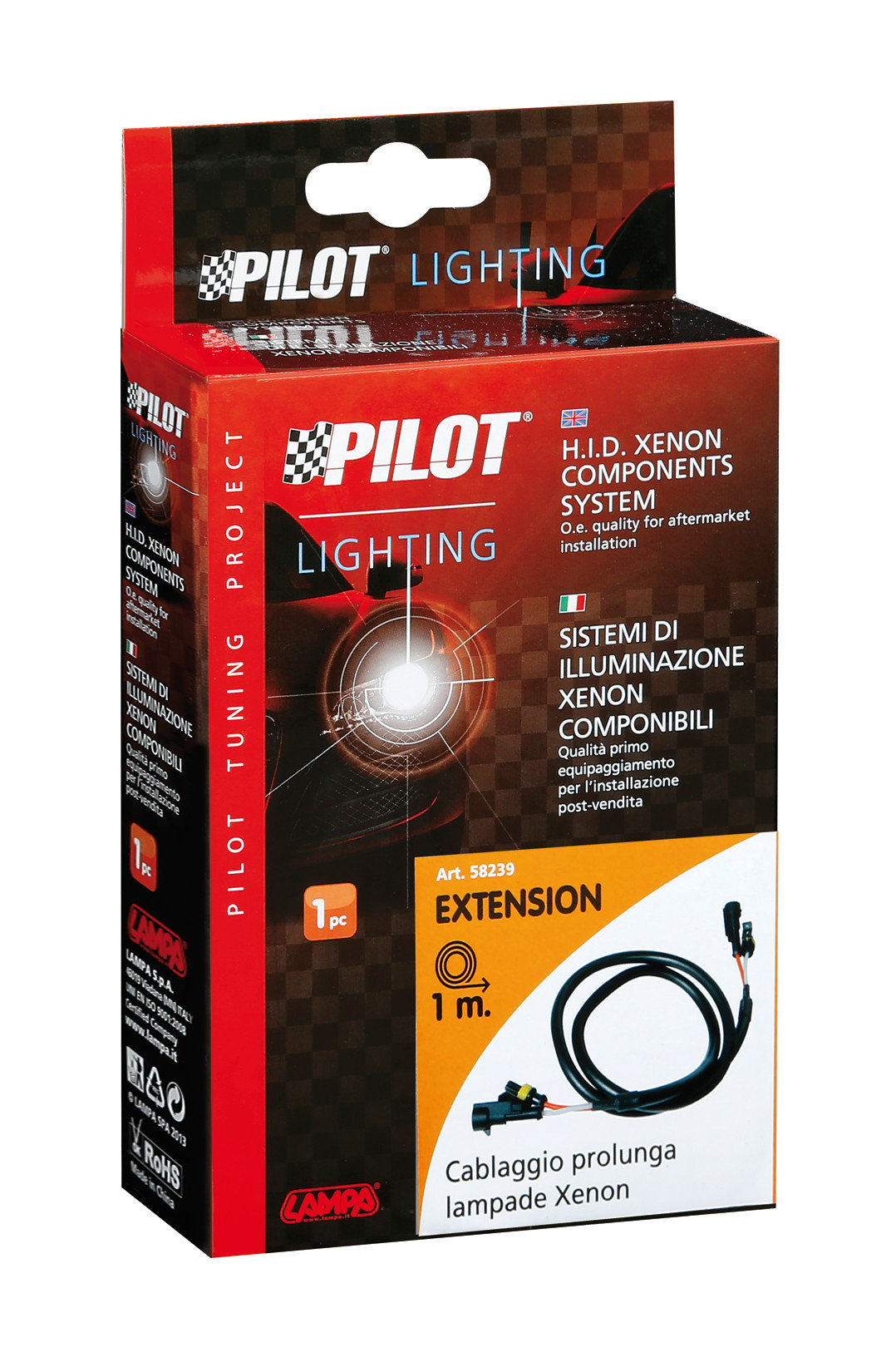 Cablaggio prolunga lampade Xenon - 1 m - immagine 2