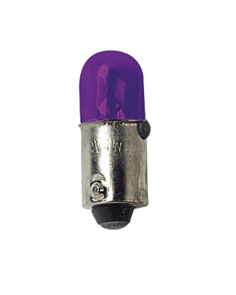 12V Lampada micro - (T4W) - 4W - BA9s - 2 pz - D/Blister - Viola