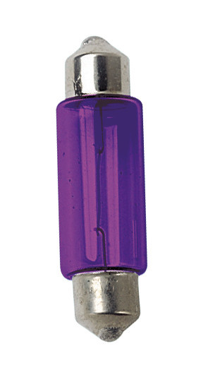 12V Lampada siluro - (C5W) - 11x35 mm - 5W - SV8,5-8 - 2 pz - D/Blister - Viola
