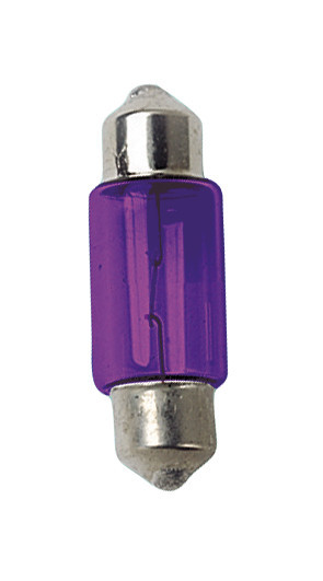 12V Lampada siluro - 11x31 mm - 10W - SV8,5-8 - 2 pz - D/Blister - Viola
