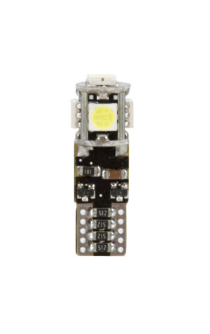 12/30V Led series - 5 Led SMD - (T10) - W2,1x9,5d - 20 pz - Scatola - Bianco - Doppia polarità - Resistenza incorporata