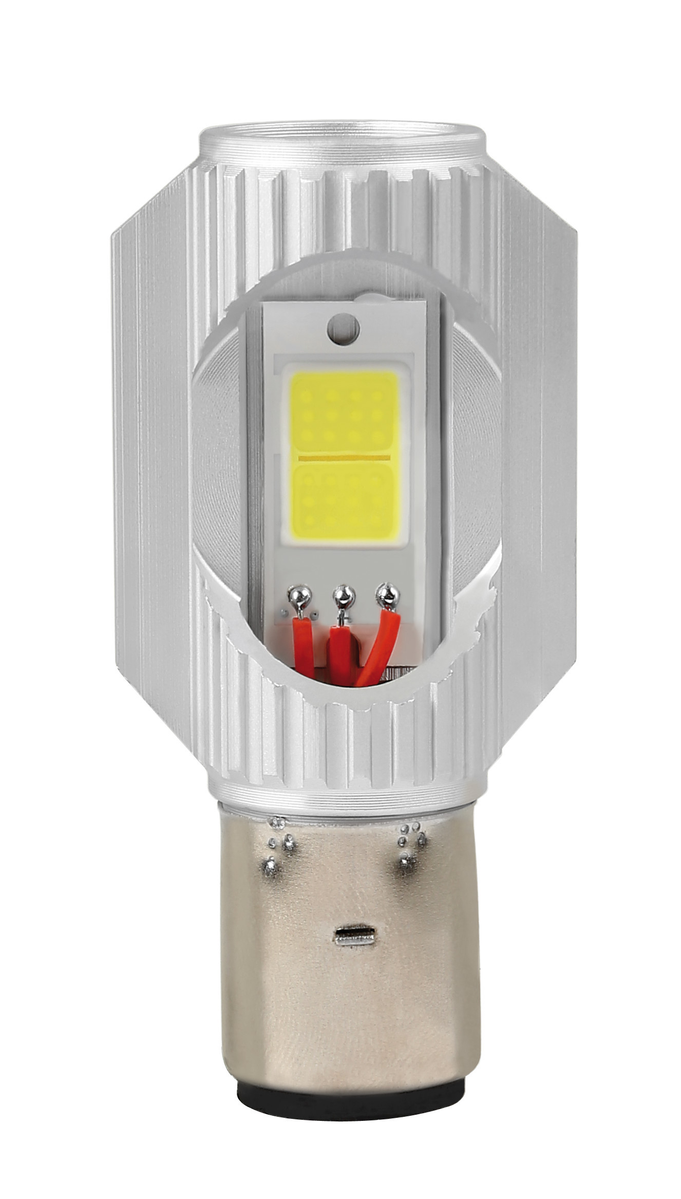 9/32V Mega-Led 2 - 2 SMD x 12 chip - (S2) - BA20d - 1 pz - Scatola - Bianco - Doppia polarità - Resistenza incorporata - immagine 2