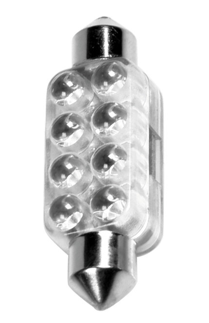 12V Led Series - 8 Led - 13x44 mm - SV8,5-8 - 1 pz - Scatola - Blu