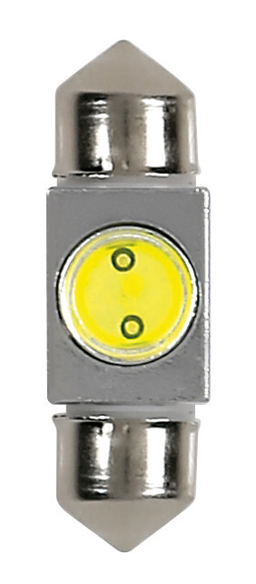 12V Led Series - 1 SMD x 2 chips - 10x31 mm - SV8,5-8 - 1 pz  - Scatola - Bianco