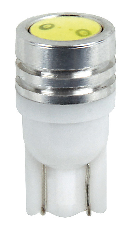 12V Mega-Led 2 - 2 super chips - (T10) - W2,1x9,5d - 2 pz  - Scatola - Bianco - Doppia polarit&agrave;