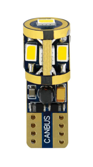10/32V Mega-Led 9 - 9 SMD x 1 chip - (T10) - W2,1x9,5d - 2 pz  - D/Blister - Bianco - Doppia polarit&agrave; - Resistenza incorporata