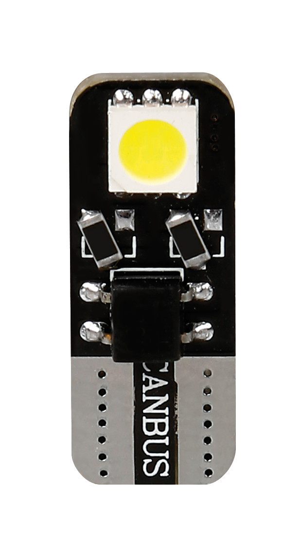 12V Hyper-Led 6 - 2 SMD x 3 chips - (T10) - Bifocus - W2,1x9,5d - 2 pz - Scatola - Bianco - Doppia polarità - Resistenza incorporata 1 12V Hyper-Led 6 - 2 SMD x 3 chips - (T10) - Bifocus - W2,1x9,5d - 2 pz - Scatola - Bianco - Doppia polarità - Resistenza incorporata