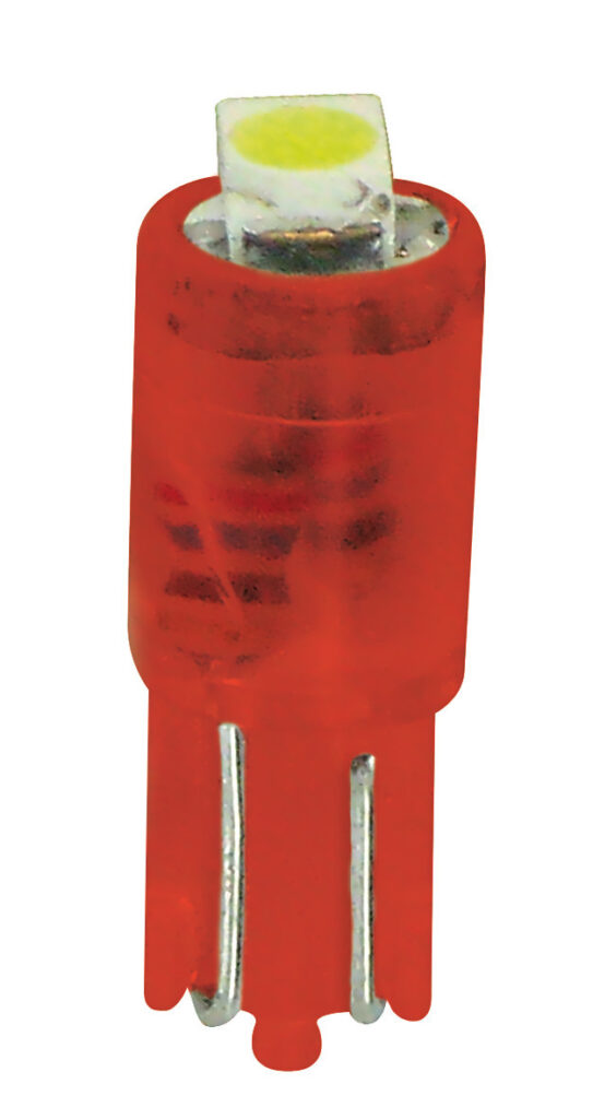 12V Hyper-Led 2 - 1 SMD x 2 chips - (T5) - W2x4,6d - 2 pz - D/Blister - Rosso