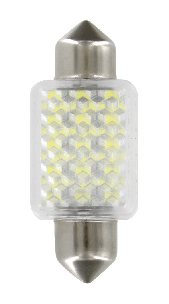 12V Led Series - 27 SMD x 1 chips - 15x35 mm - SV8,5-8 - 1 pz - D/Blister - Bianco - Doppia polarità