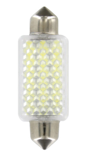 12V Led Series - 36 SMD x 1 chips - 15x41 mm - SV8,5-8 - 1 pz  - D/Blister - Bianco - Doppia polarit&agrave;