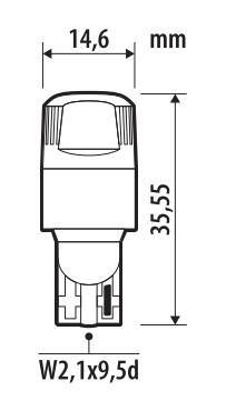 12V Ultra-Lumen Series - (W16W) - W2,1x9,5d - 2 pz - Scatola - Bianco - Doppia polarità - Resistenza incorporata - immagine 3