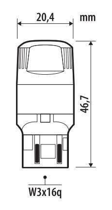 12V Ultra-Lumen Series - (W21/5W) - W3x16q - 2 pz - Scatola - Bianco - Doppia polarità - Resistenza incorporata - immagine 3