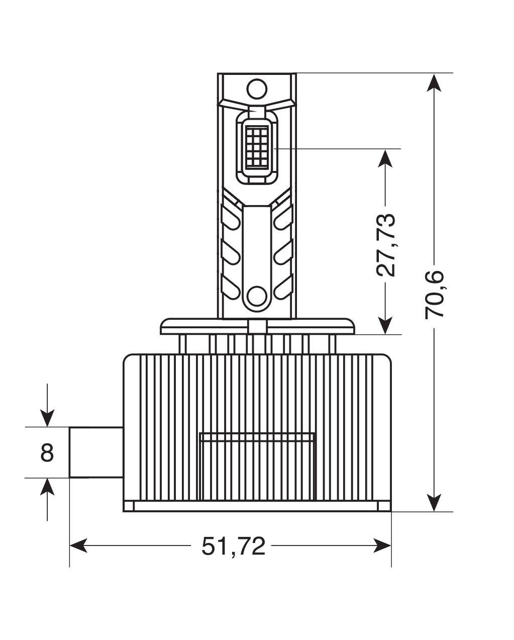 12-24V Lampade a Led per conversione fari Xenon - (D3S-D3R) - 35W - 2 pz - Scatola - immagine 3