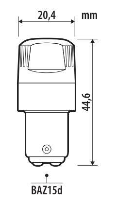 12V Ultra-Lumen Series - (P21/4W) - BAZ15d - 2 pz - Scatola - Bianco - Doppia polarità - Resistenza incorporata - immagine 3