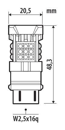 12/24V Pro-User Series - (PY27/7W) - W2,5x16q - 1 pz - Scatola - Arancio - Doppia polarità - Resistenza incorporata - immagine 3
