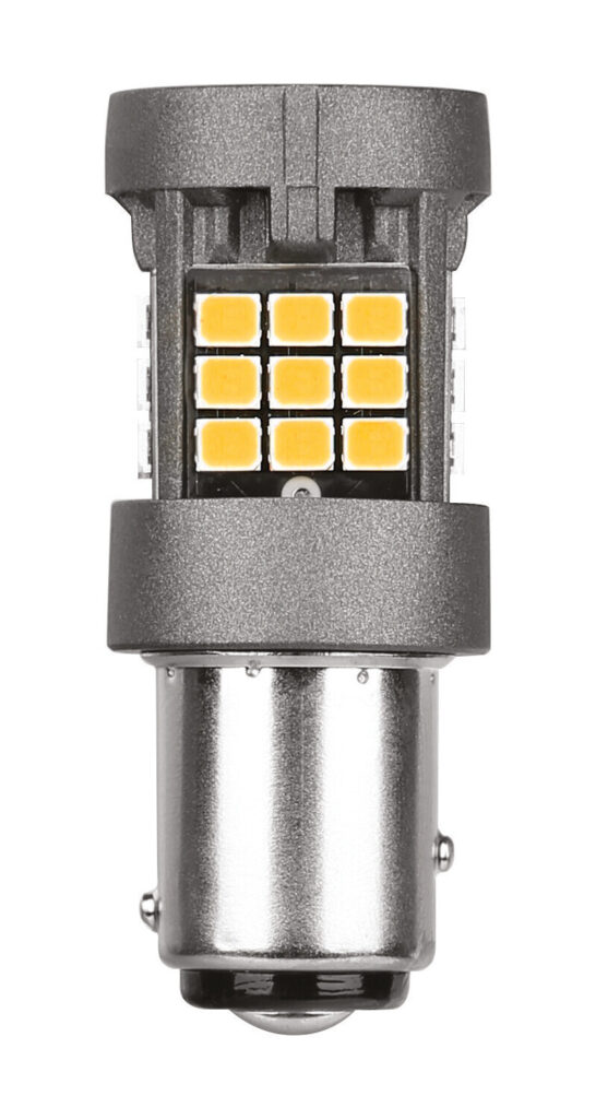 12/24V Pro-User Series - (P21/5W) - BAY15d - 1 pz  - Scatola - Arancio - Doppia polarit&agrave; - Resistenza incorporata