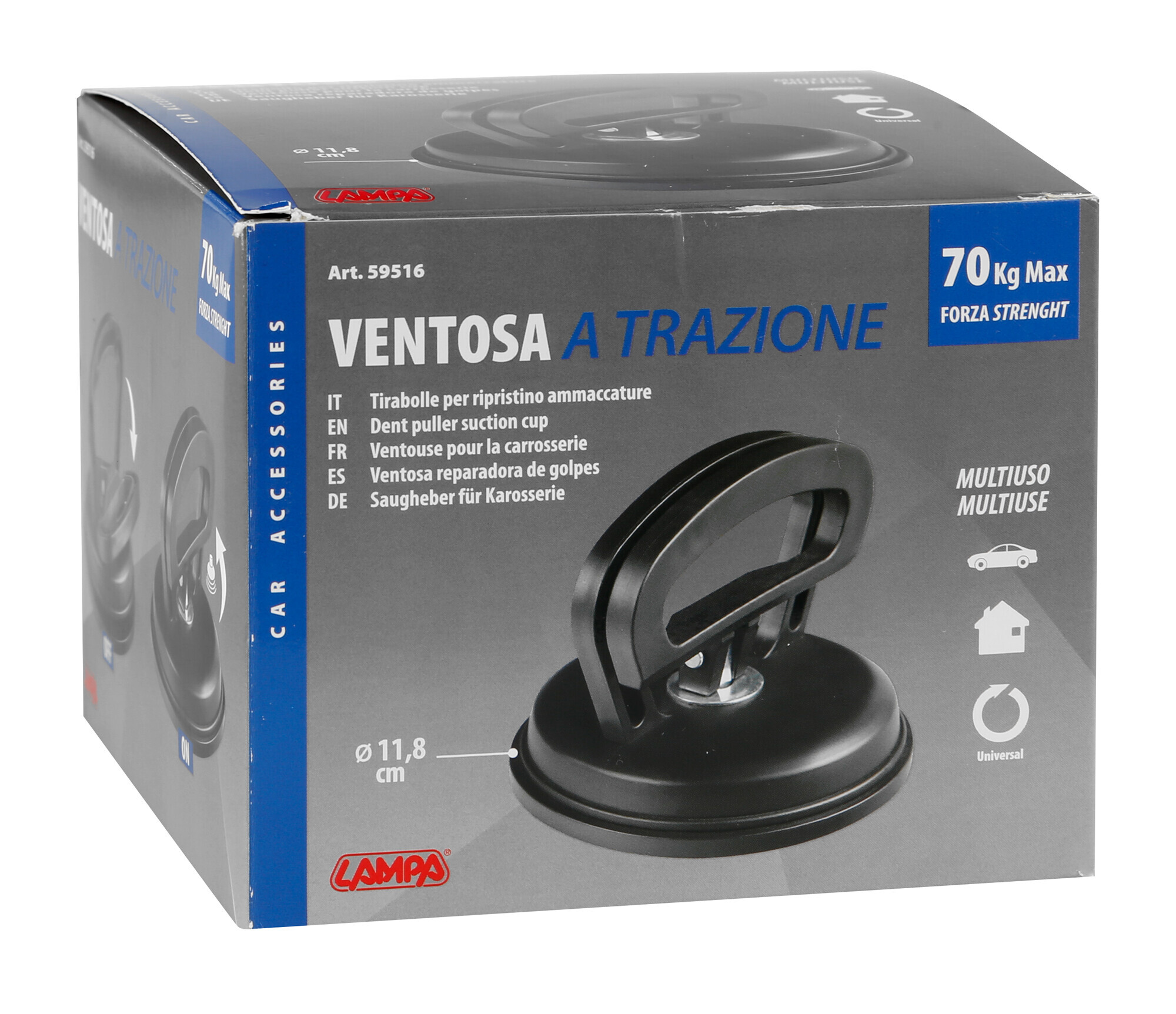 Ventosa a trazione per carrozzeria - M - Ø 11,8 cm - immagine 3