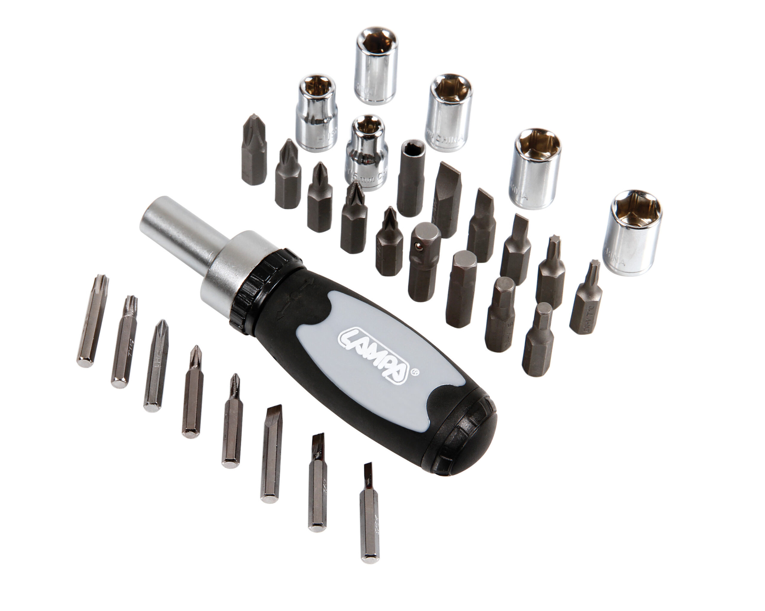 Set cacciavite con inserti e bussole, 30 pz