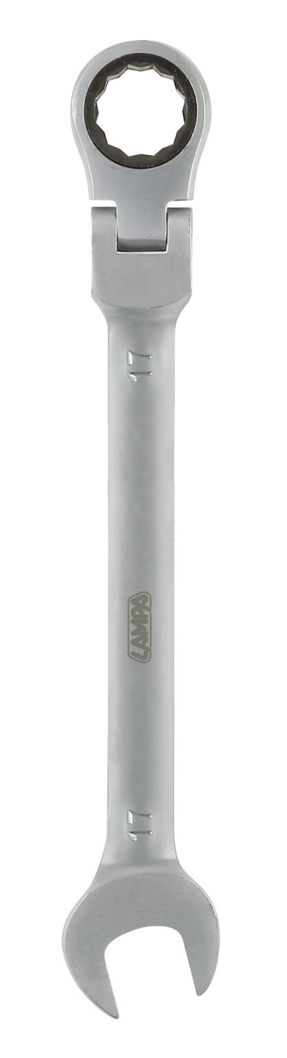 Chiave combinata con cricchetto snodato - 17 mm