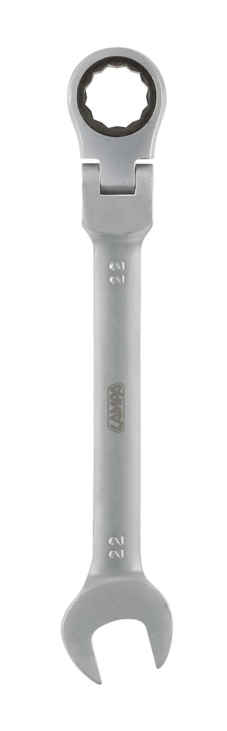 Chiave combinata con cricchetto snodato - 22 mm
