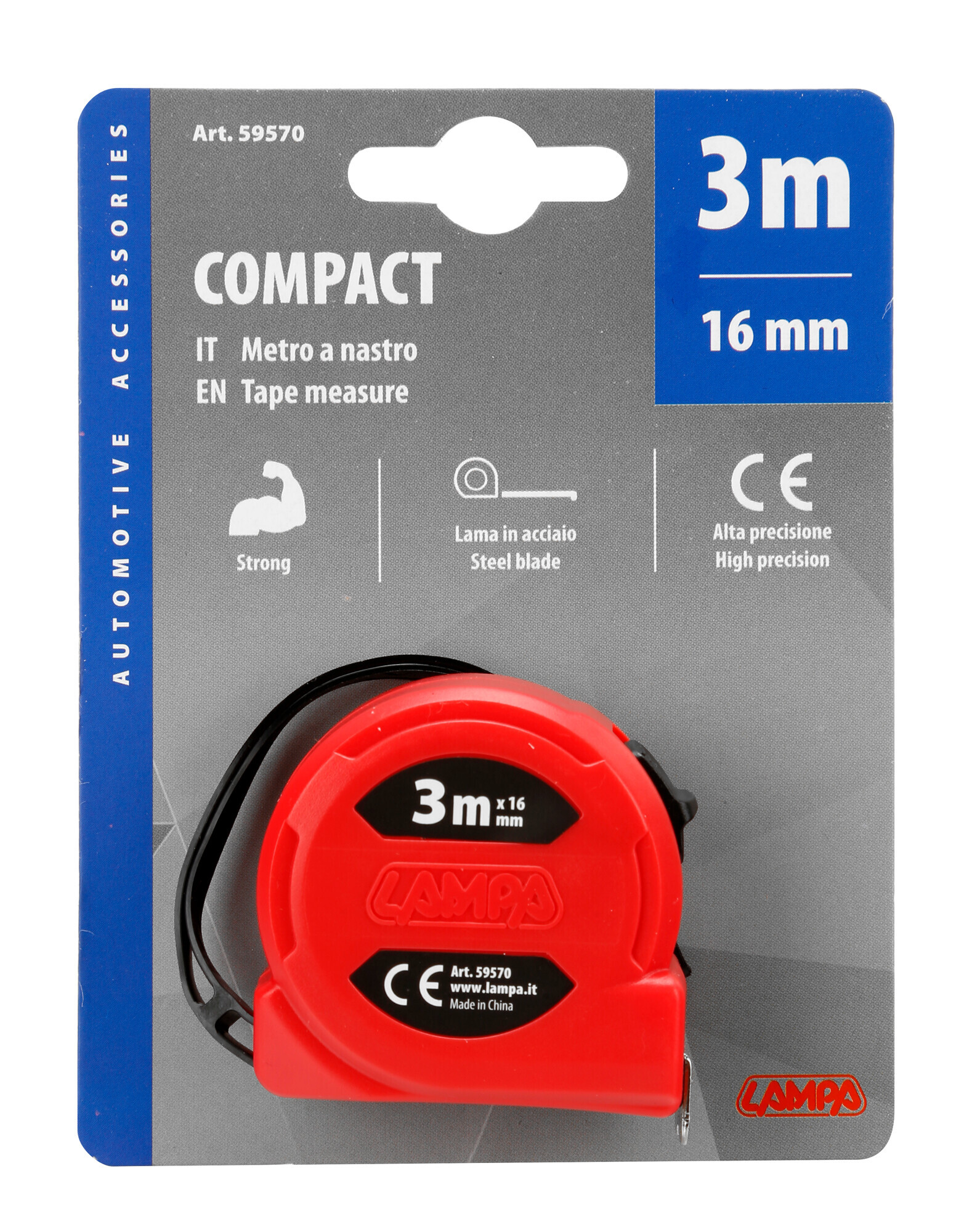 Compact, metro a nastro - 3 m x 16 mm - Confezione da 12 pezzi - immagine 5