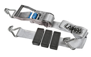 Nastro tensore con cricchetto per bisarca, gancio singolo - 3200 Kg - 5x250 cm