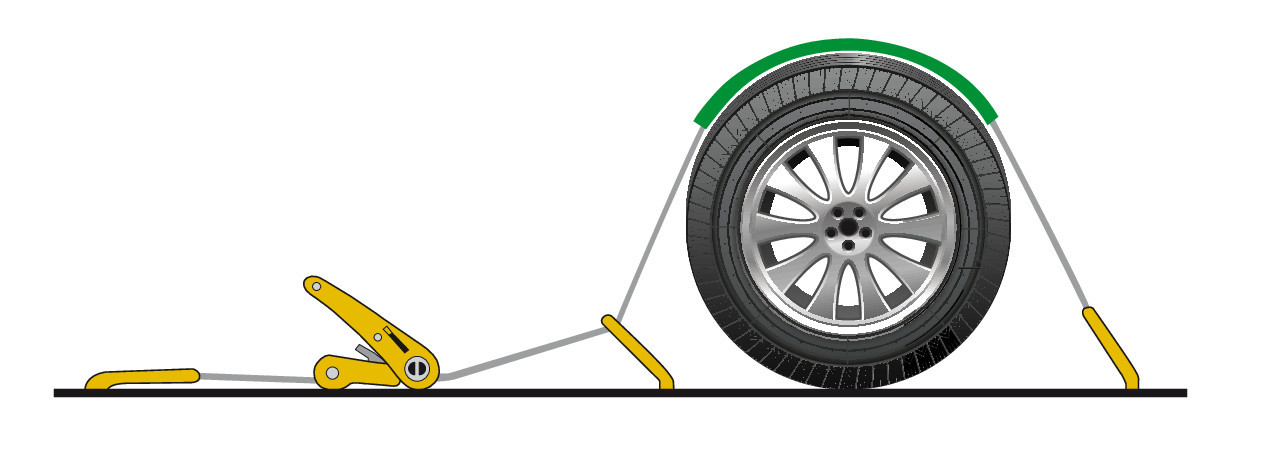 Nastro tensore con cricchetto per bisarca, gancio girevole - 5000 Kg - 5x250 cm - immagine 6