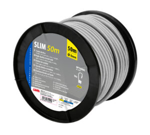 Corda elastica in bobina - &Oslash; 8 mm - 50 m - Grigio