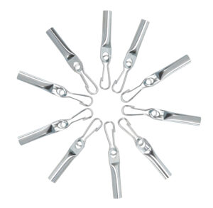 Set 10 terminali di chiusura con moschettone per corde - &Oslash; 8 mm