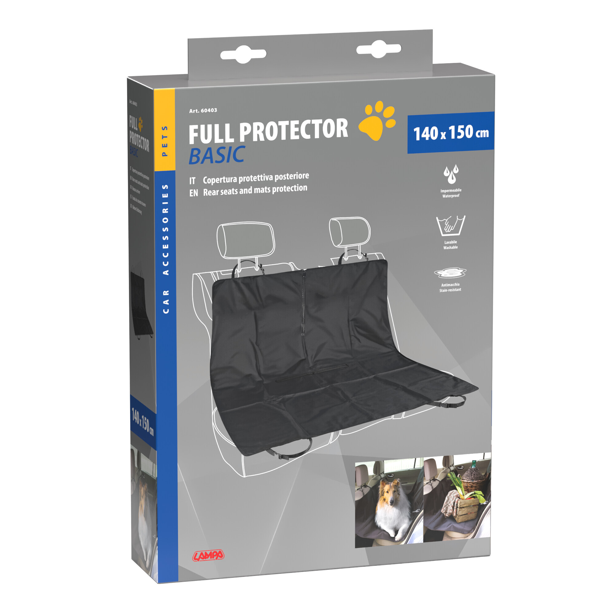 Full Protector Basic, copertura protettiva posteriore - 140x150 cm