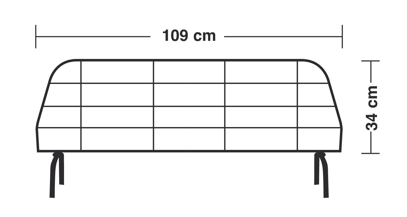 GRG-3, griglia divisoria in metallo cm 34x109 4 GRG-3, griglia divisoria in metallo cm 34x109 - immagine 4