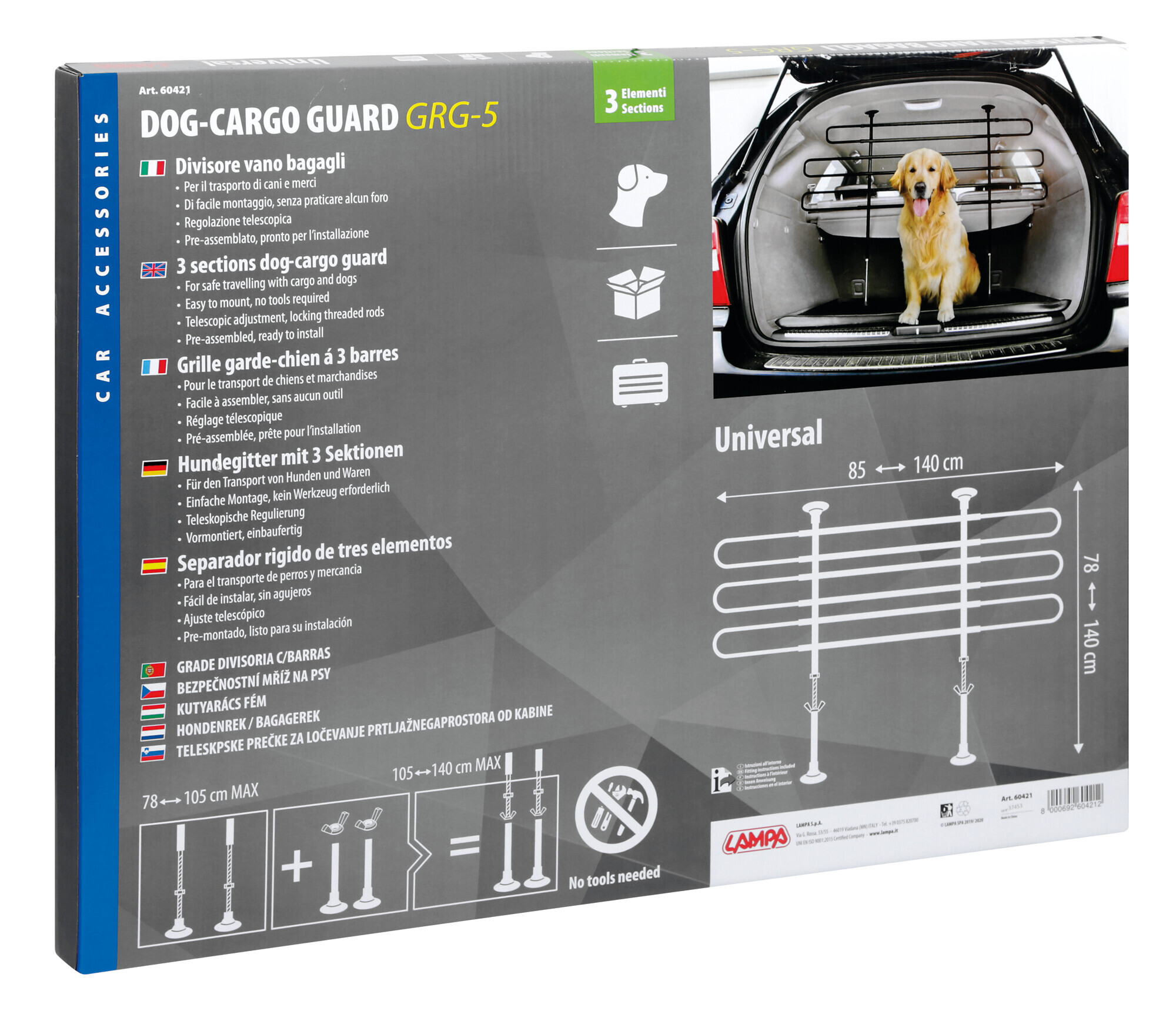 GRG-5, griglia divisoria telescopica a 3 elementi - immagine 2