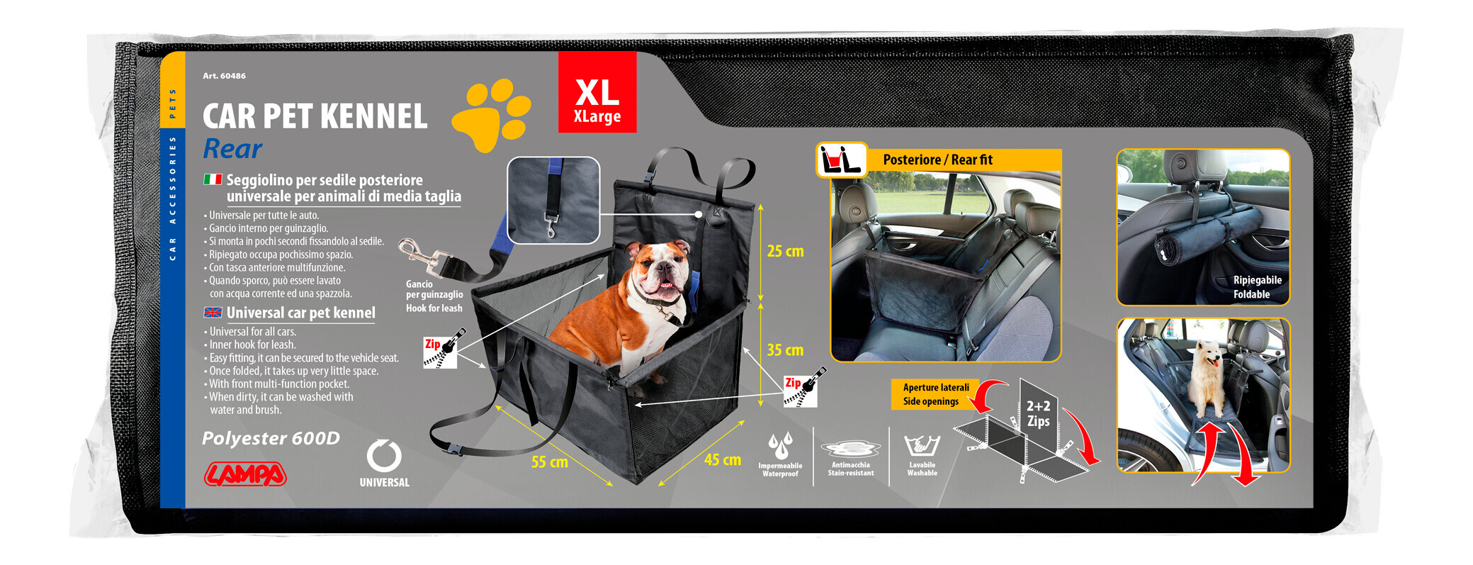 Seggiolino per animali, sedile posteriore - immagine 5