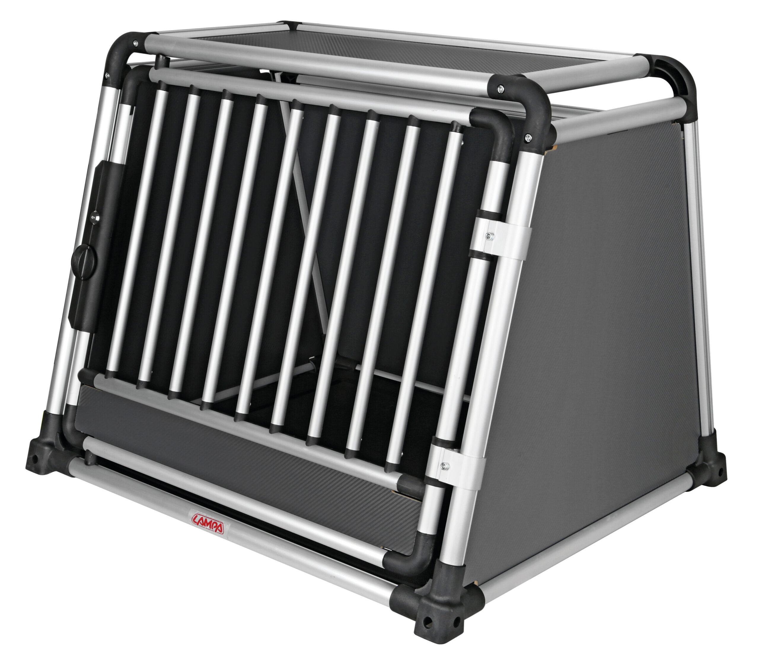 Premium, trasportino in lega di alluminio, specifico per il trasporto di animali in auto - Type 3 - 83 x 73 x H 66 cm - immagine 2