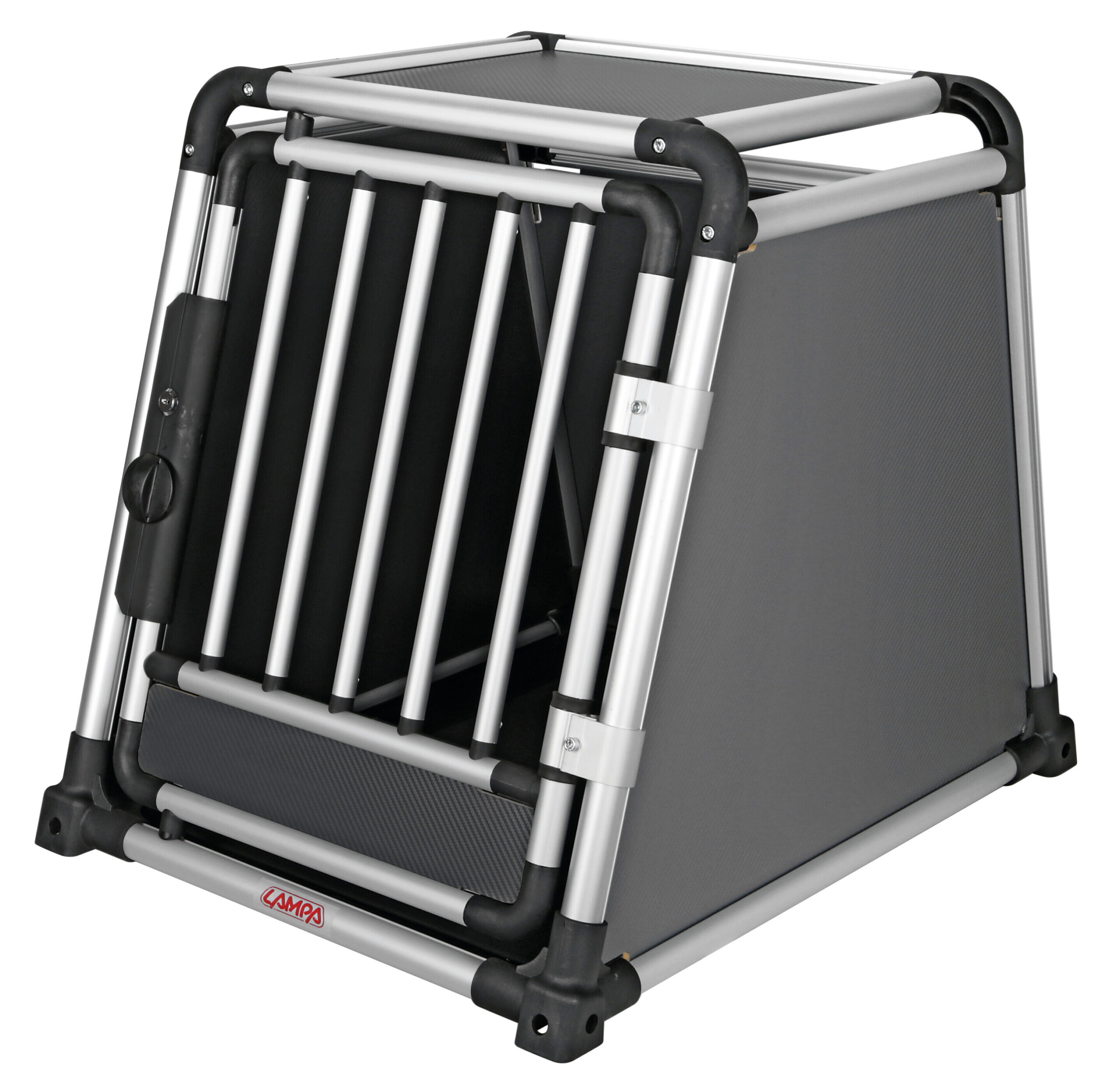 Premium, trasportino in lega di alluminio, specifico per il trasporto di animali in auto - Type 4 - 55 x 75 x H 62 cm - immagine 2