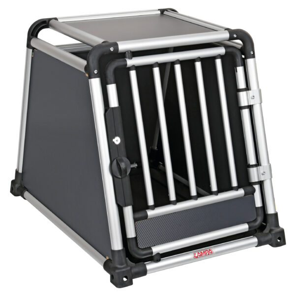 Premium, trasportino in lega di alluminio, specifico per il trasporto di animali in auto - Type 6 - 55 x 77 x H 60 cm