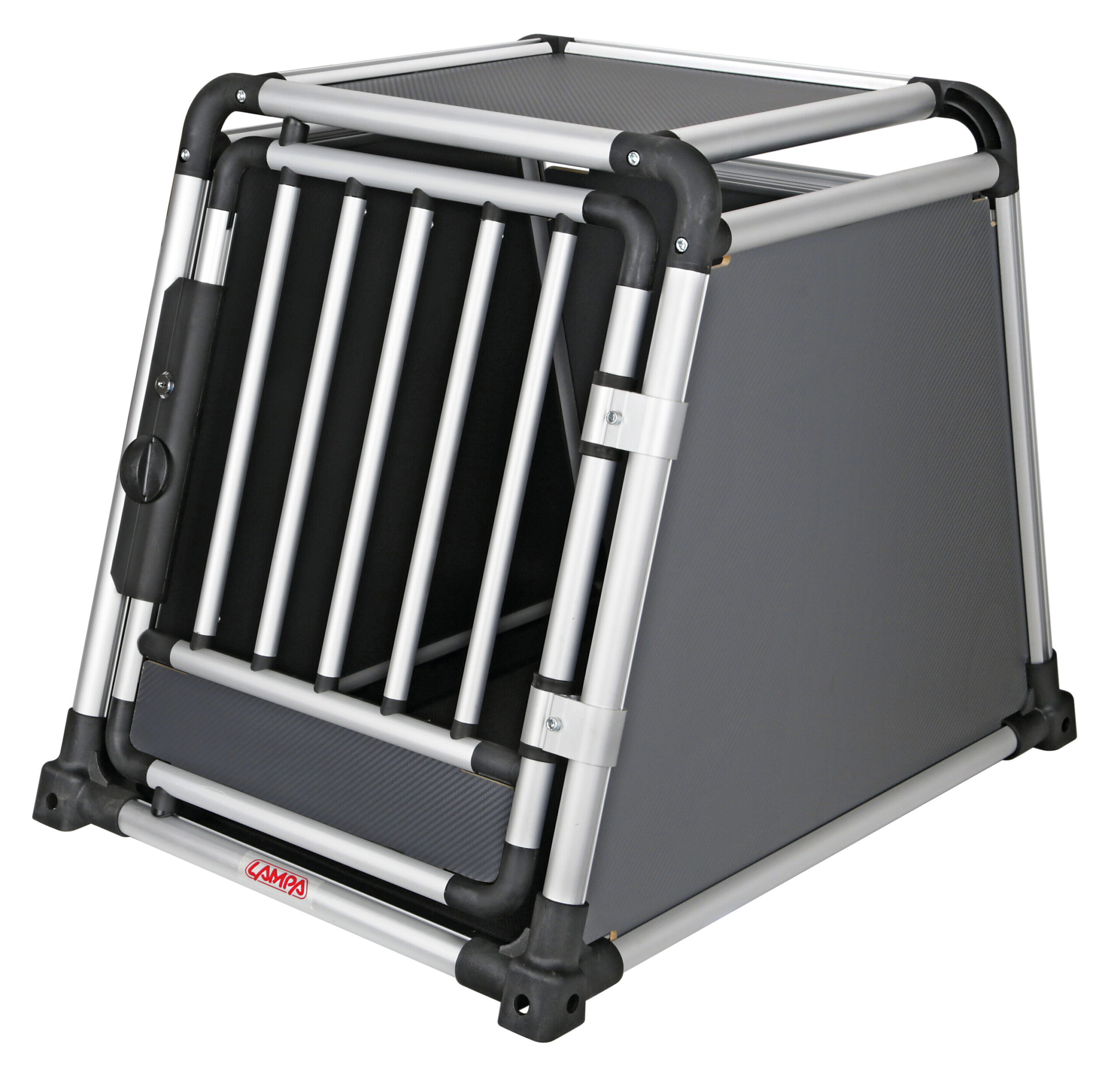 Premium, trasportino in lega di alluminio, specifico per il trasporto di animali in auto - Type 6 - 55 x 77 x H 60 cm - immagine 2