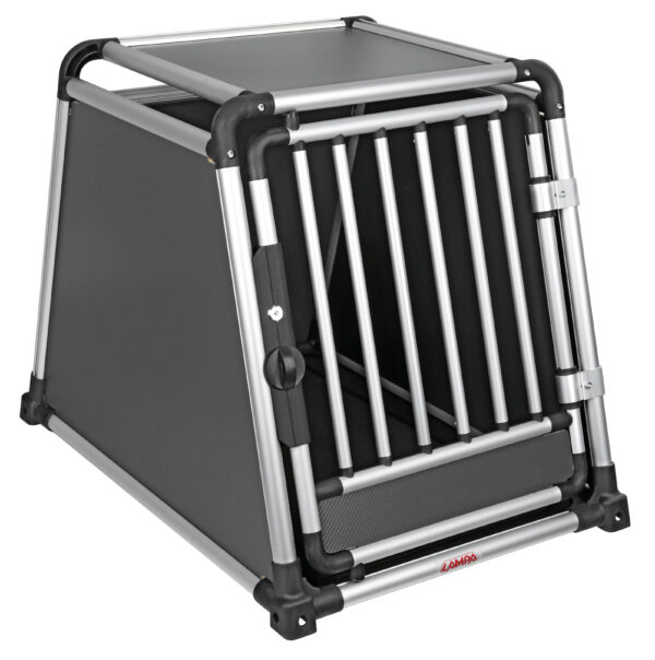 Premium, trasportino in lega di alluminio, specifico per il trasporto di animali in auto - Type 7 - 60 x 85 x H 86 cm
