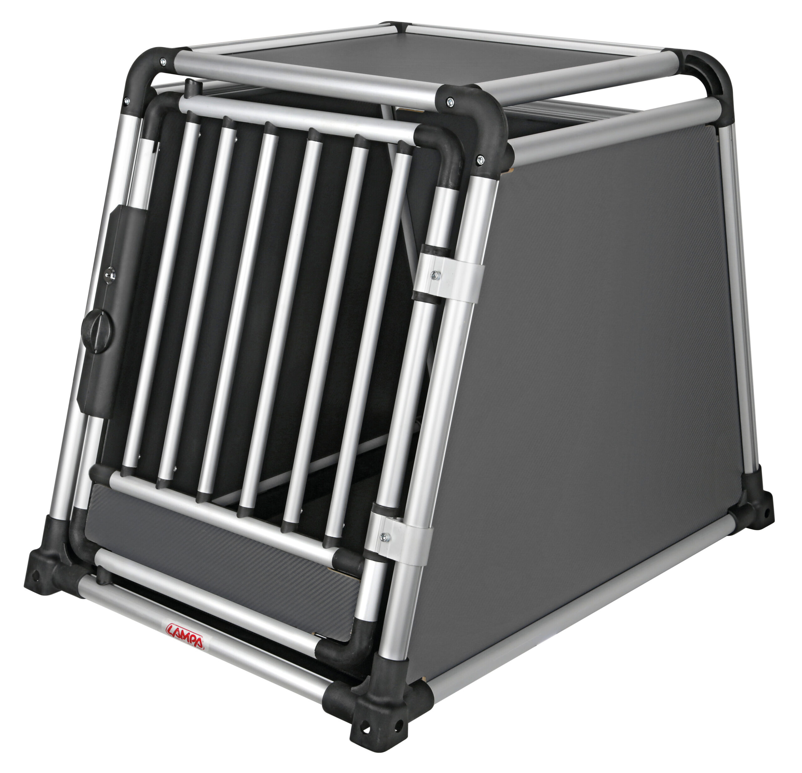 Premium, trasportino in lega di alluminio, specifico per il trasporto di animali in auto - Type 7 - 60 x 85 x H 86 cm - immagine 2