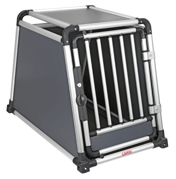 Premium, trasportino in lega di alluminio, specifico per il trasporto di animali in auto - Type 8 - 55 x 90 x H 66 cm