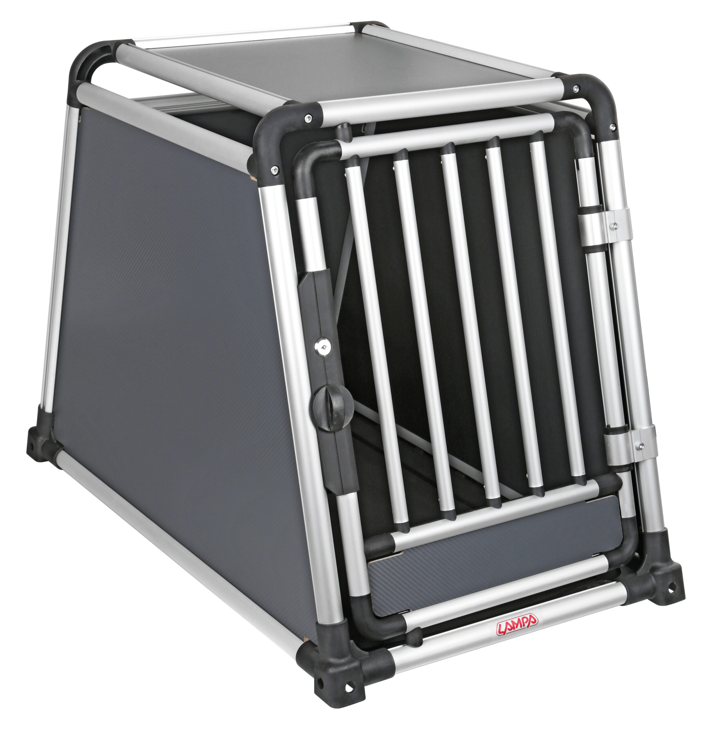 Premium, trasportino in lega di alluminio, specifico per il trasporto di animali in auto - Type 8 - 55 x 90 x H 66 cm